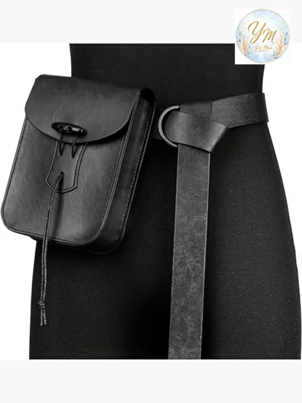 Medieval Faux Leather Belt Bag Renaissance Waist Pouch Cosplay Ren Faire